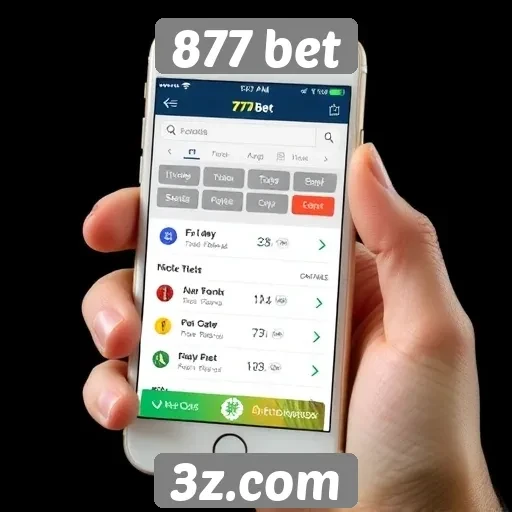 Funcionalidades do aplicativo móvel 877 bet