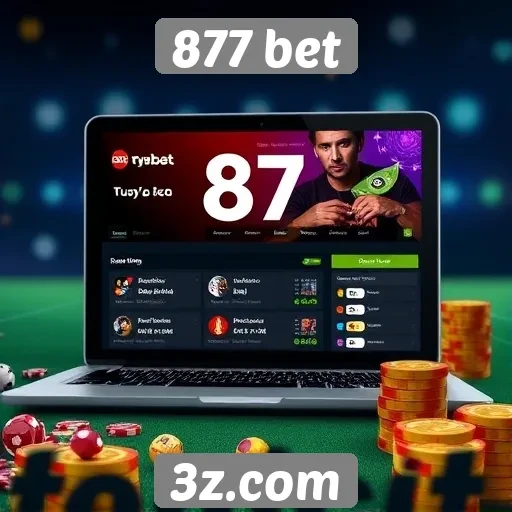 Explorando a interface do usuário do 877 bet